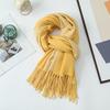 Double-sided Two-color Scarf for Women Autumn and Winter High End New Wool Scarf Shawl Imitation Cashmere Scarf