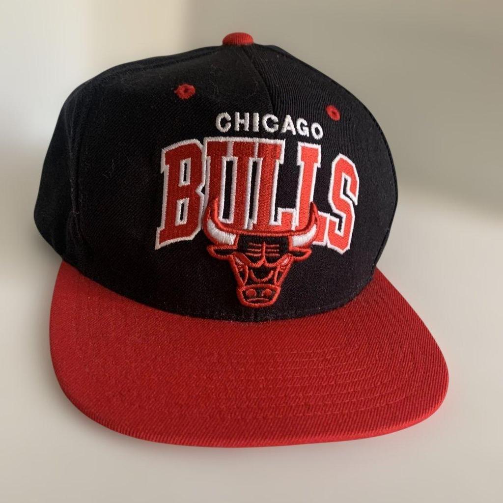 Used 2 Mitchell & Ness Chicago Bulls Caps