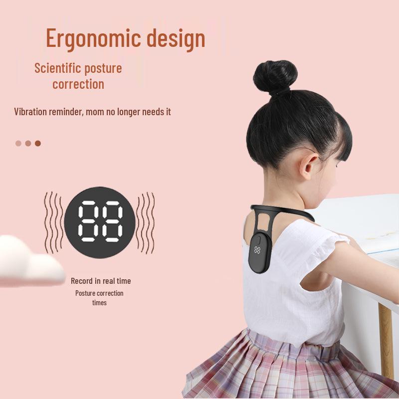 Smart Posture Corrector with LCD for Neck, Hunchback & Sitting - For Children & Adults