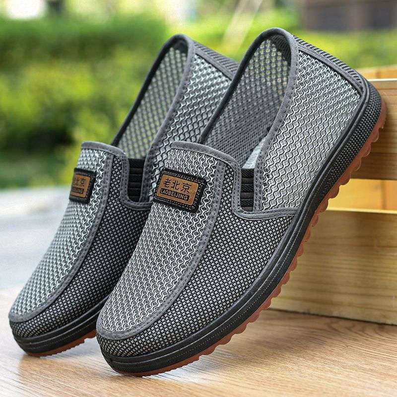 New summer mesh shoes old north cloth shoes men's non-slip, wear-resistant, breathable and deodorant mesh shoes middle-aged and elderly father shoes