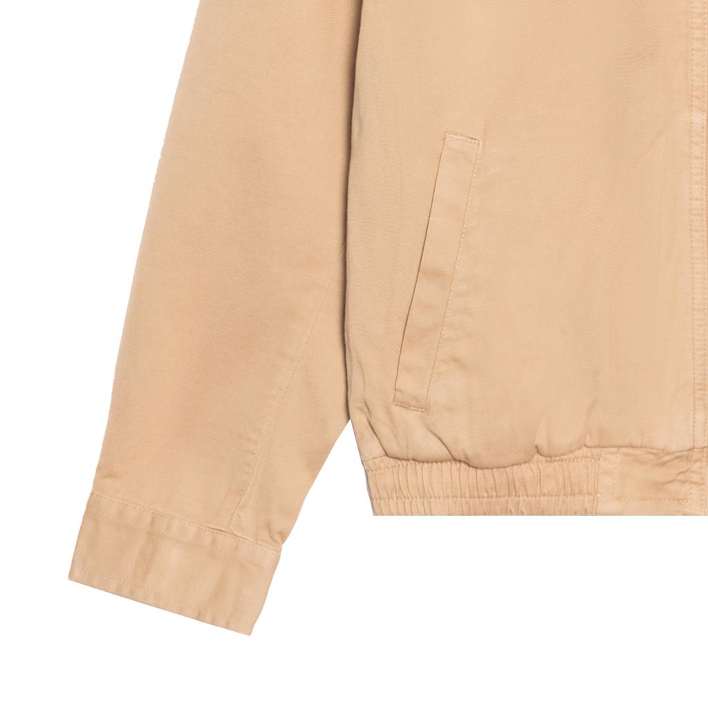 Polo Ralph Lauren Ss23 Solid Logo Embroidered Loose Cotton Khaki Jacket Women jackets Brown WMPOOTWN5A20038-250