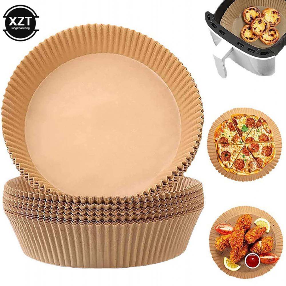 

20/50 шт. одноразовая бумага для фритюрницы антипригарный коврик коврик пароварка круглая бумага для выпечки микроволновая печь пергаментная бумага для барбекю жаркое 20pcs