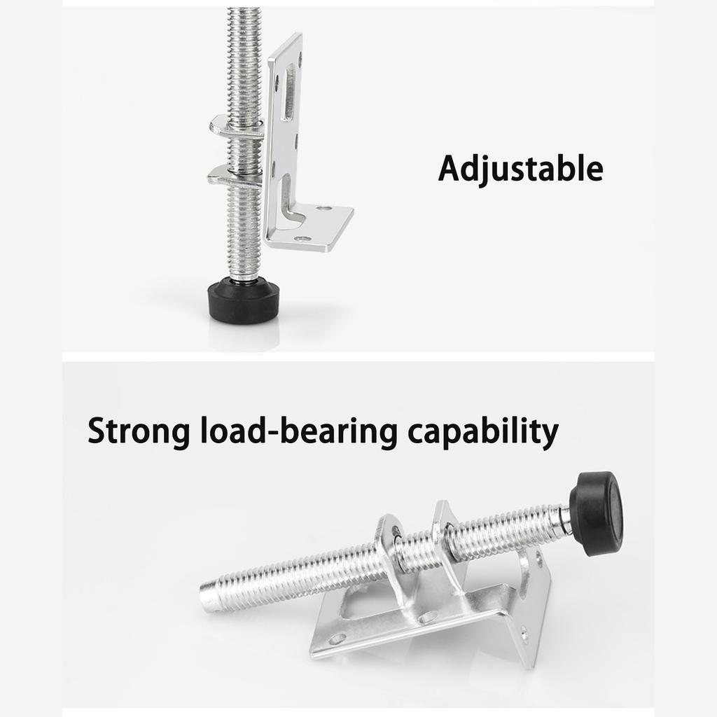 4Pcs Adjustable Furniture Risers Leg Height Adjuster Chair Levelers for Heavy Cabinets Leveling On Uneven Ground