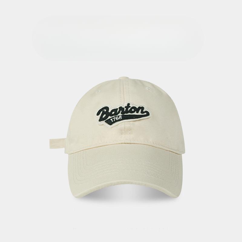 Korean Versatile Baseball Cap for Men and Women New Spring and Summer Versatile Fashion Letters Wide Brim Soft Top Baseball Cap Trendy