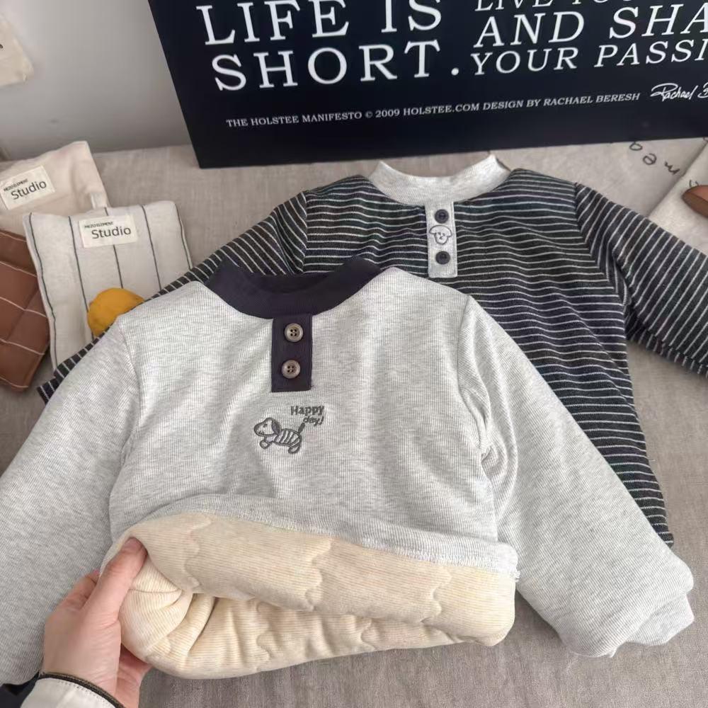 Dreilagiges gepolstertes warmes Oberteil für Kinder (Jungen & Mädchen), vielseitige Winter-Schuluniform