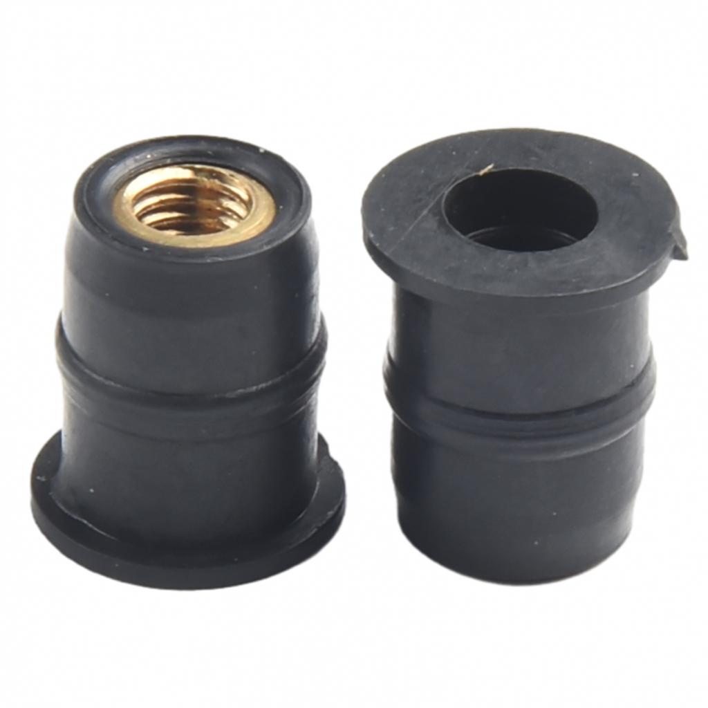 Replacement Windshield Nut Parts Anodized Aluminum Accessories Motorcycle Rubber