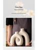 Nordic Style White Ceramic Vase for Elegant Living Room Flower Arrangements