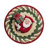 60*60cm Christmas Round Carpet 3D Special-shaped Bedroom Door Mat Santa Claus Floor Mat  Home Decor