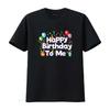 Grattis på födelsedagen till mig Festdesign för Barn Vuxna T-shirt vintage Tvättad Andningsbar Mjuk Unisex Topp För Vardagsbruk Stretchig