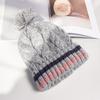 Hat female autumn and winter trendy versatile fashion Internet celebrity thickened warm knitted pullover winter wool hat