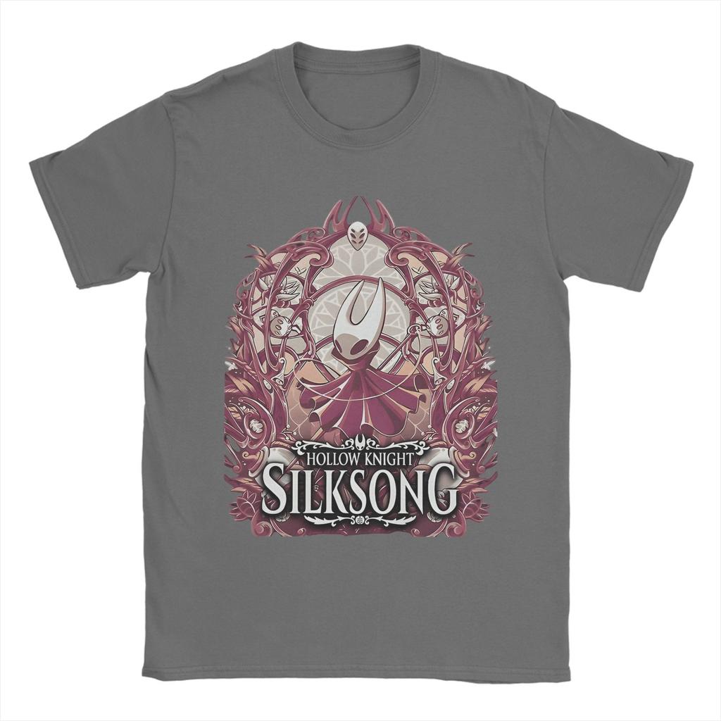 Men's Hollow Knight Silksong T Shirts  100% Cotton Tops Funny Short Sleeve Round Collar Tee Shirt Plus Size T-Shirt