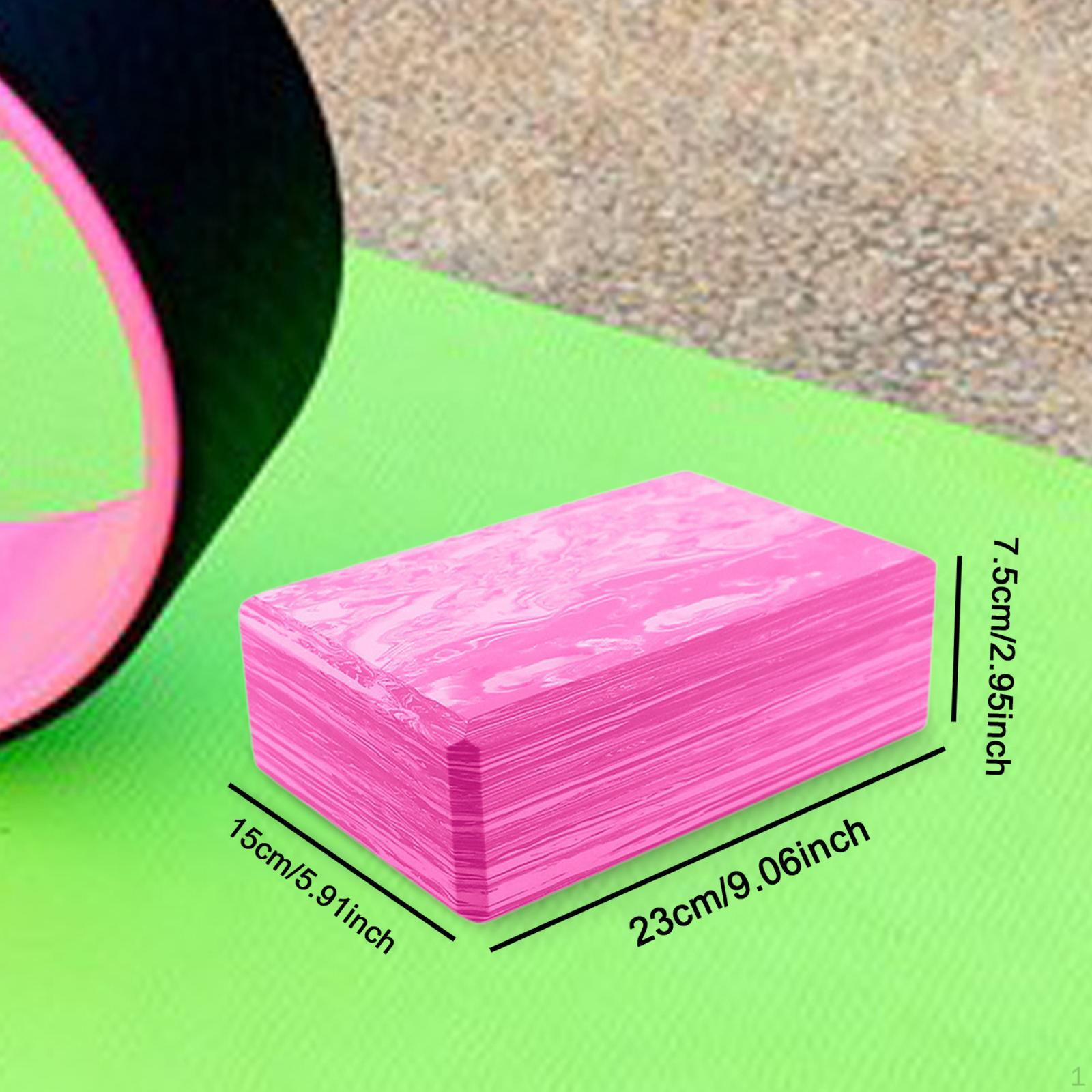 

Кирпич для йоги из пены ЭВА Мягкий блок для упражнений для баланса и растяжки розовый