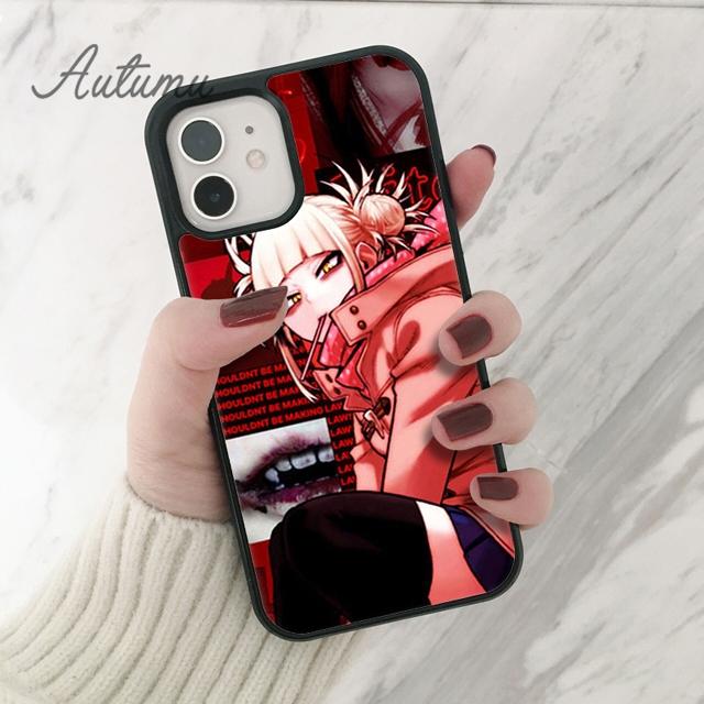 Himiko Toga Boku Phone Case for iPhone 11 12 13 14 Pro Max Mini X XR XS SE 2020 5 6S 7 8 Plus Samsung Galaxy S21 S22 Cover Shell