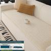 Bohemian Chic Thick Plush Sofa Cover - Machine Washable, Pet-Friendly, Non-Slip Couch Protector for Living Room, Bedroom, Office Decor, Comfy Couch