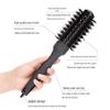 Ceramic Hair Styling Brush with Nylon Bristles - Heat-Resistant Curling Brush
