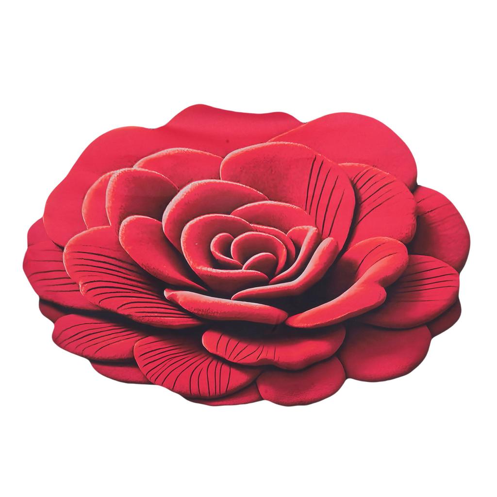 Floral Plush Diatomaceous Floor Mat 3D Pattern Anti Slip Absorbent Mat Comfortable Blanket for Bedroom