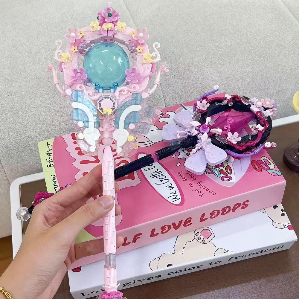 New Moonlight Club Building Block Magic Stick Lace Assembly Model Toy Desktop Decoration Girls Collection Birthday Gifts