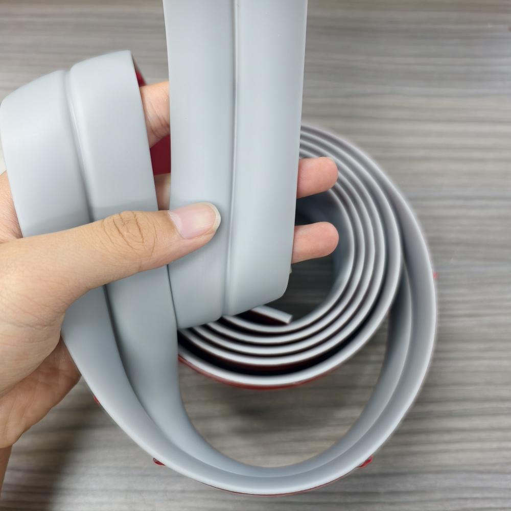 

1 шт. 2 м / 78,74 дюйма Самоклеящийся Угловой Защитник Стены, Гибкая Лента-Шпаклевка Peel&Stick, Лента для Перехода Пола, Предотвращает Повреждение Стен светло-серый