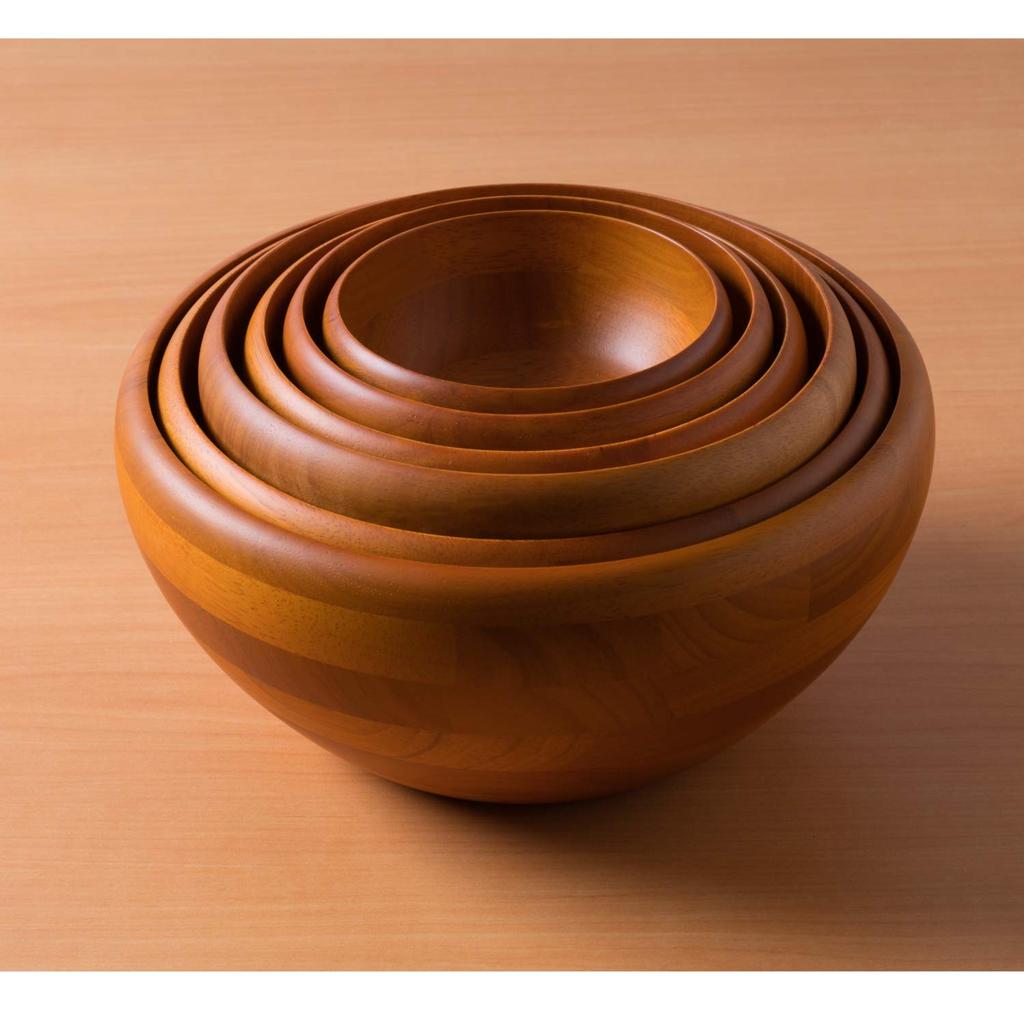 Swanson Trading Wooden Salad Light Diameter 23cm x Height Soft Salad Bowl Co., Ltd. Bowl, 2L, Brown, 10.5cm, Curve, SL-225B
