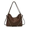 Schoolbag Retro Tote Bag Women's Large Capacity 1011 New Autumn and Winter Versatile Casual Shoulder Bag Multi-functional Backpack Backpack