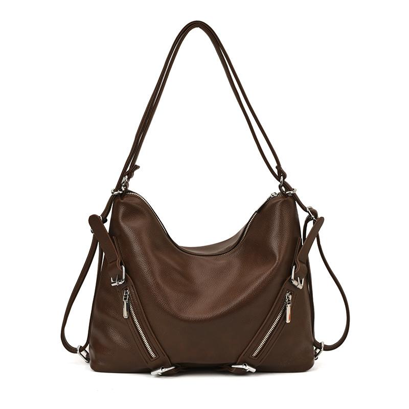 Schoolbag Retro Tote Bag Women's Large Capacity 1011 New Autumn and Winter Versatile Casual Shoulder Bag Multi-functional Backpack Backpack