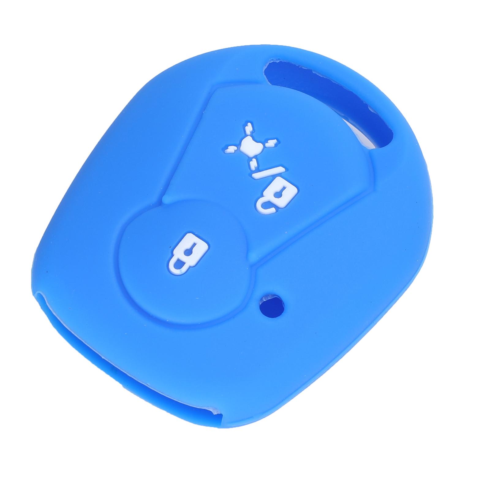 

jingyuqin 2B Силіконовий Чохол-Накладка для Пульта Ключа ДЛЯ SSANGYONG ACTYON KYRON REXTON Чохол-Тримач Шкіра темно-синього кольору