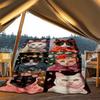 1pc Cat Art Prints Outdoor Flannel Blanket Soft All Season Polyester Throw , Perfect for Picnics & Travel , Picnic Accessory