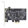 EP-053 IEEE 1394 To PCI-E Card 3x6Pin 1x4Pin Firewire 400 Adapter Card with Cable+Low Profile Bracket