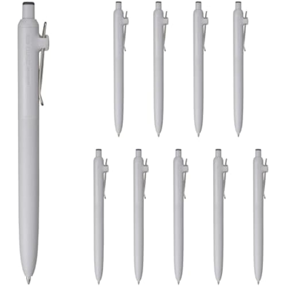 Mitsubishi pencil water-based ballpoint pen uniball Zento basic 0.7 black 10 pcs UBNZS07.2410P