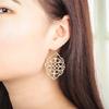 Women Chic Bohemian Style Wedding Party Openwork Earrings Fashion Jewelry Set