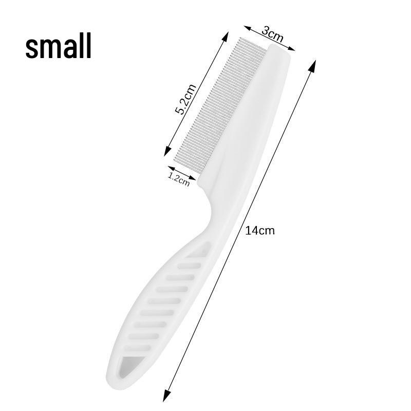 Multi-Purpose Flea Comb for Dogs and Cats - Fine-Toothed Plastic & Steel Needle Design