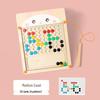 Children's Wooden Magnetic Maze Puzzle & Drawing Board - Early Education Toy with Magnetic Pen Control