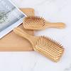 Custom Logo Bamboo Hair Brush Eco Friendly Wood Bamboo Detangling Paddle Hair Brush