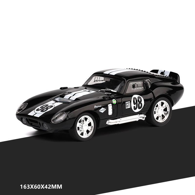 1:32 Shelby Cobra Daytona Coupe #98 Racing-Lackierung Edition Legierung Druckguss Modellauto Wohnzimmer Arbeitszimmer Schlafzimmer Dekoration Inneneinrichtung black