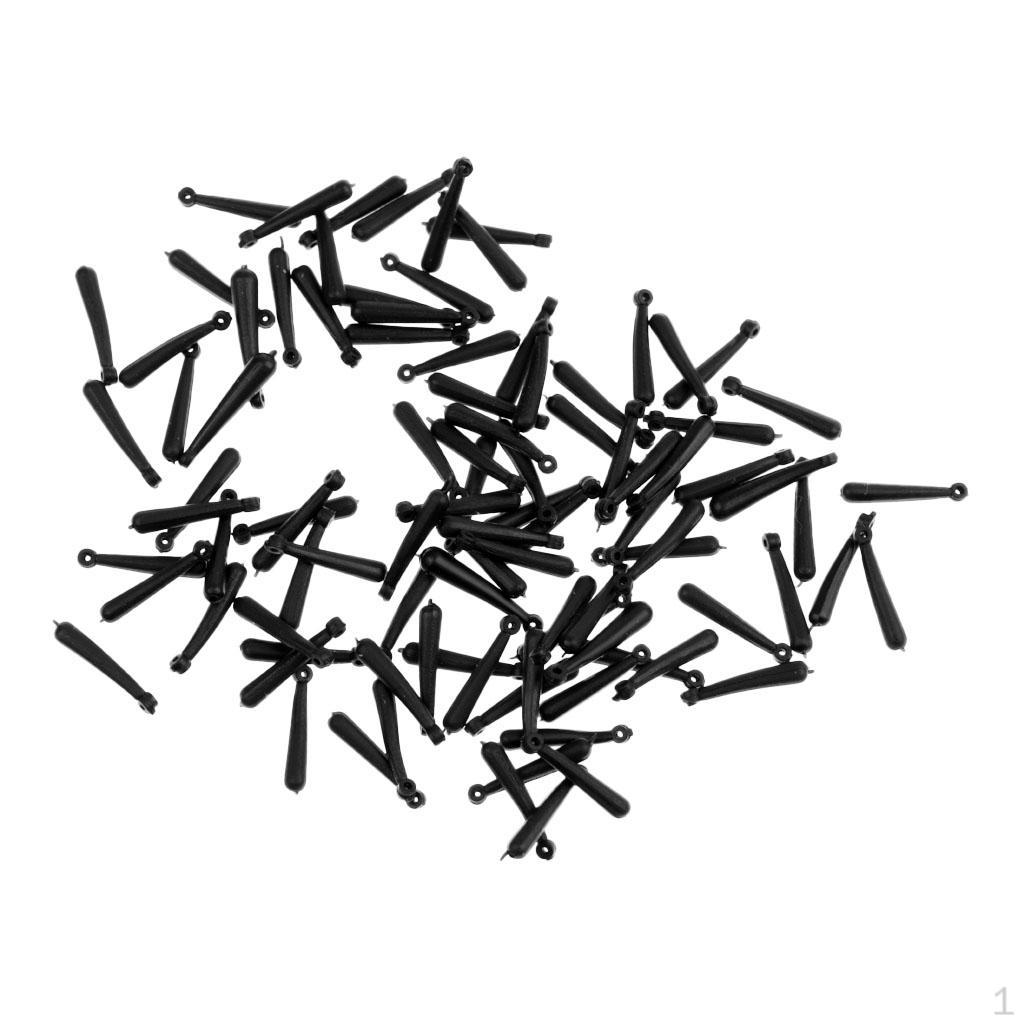 

100 Pieces Fishing Gear Block Rotation Floats Seat Bobber L