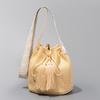 Summer Beach Solid-color Bucket Bag Vacati Style Straw Woven Handbags Drawstring Crossbody Bag Tassel Shoulder Bag for Women