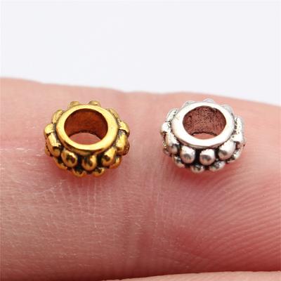 Circular Spacer Beads Large Hole Big Hole Antique Bronze Jewelry Making Parts Style Bracelet Big Hole Beads