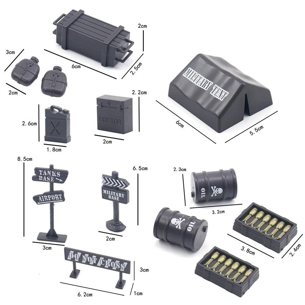 WWII Military Building Block Set Solider Figures Weapons Guns Gatlin M2 Heavy Machine Sentry Post Missile Launching Device MOC Toys  Playsets