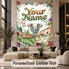 Wildlife Animals (103) Theme Personalized Tapestry Custom Name Text Wall Hanging Tapestry Home Background Decoration