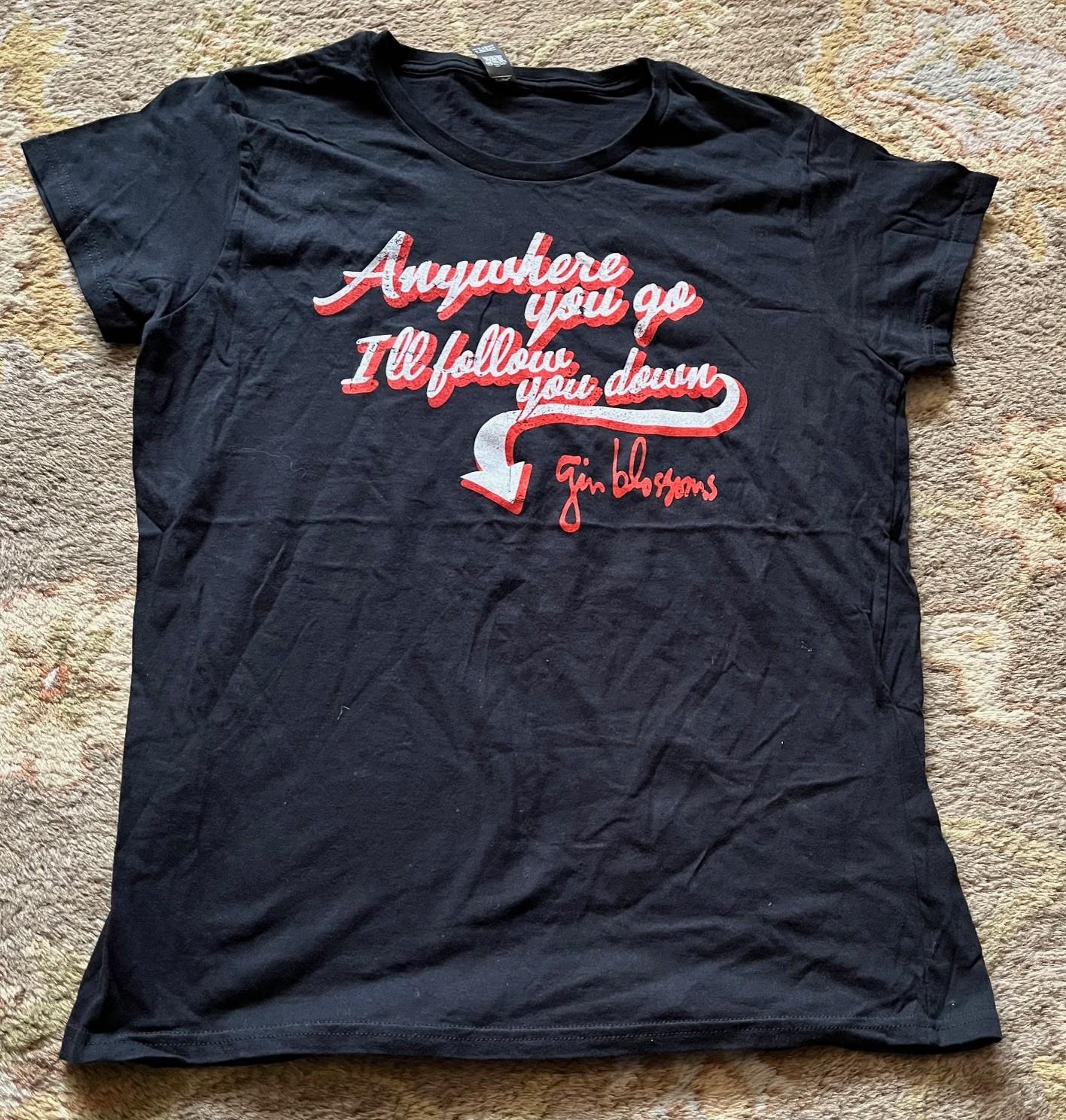 1997 Rock Black T-Shirt GIN BLOSSOMS I ll Follow You Down Size: Woman s L M