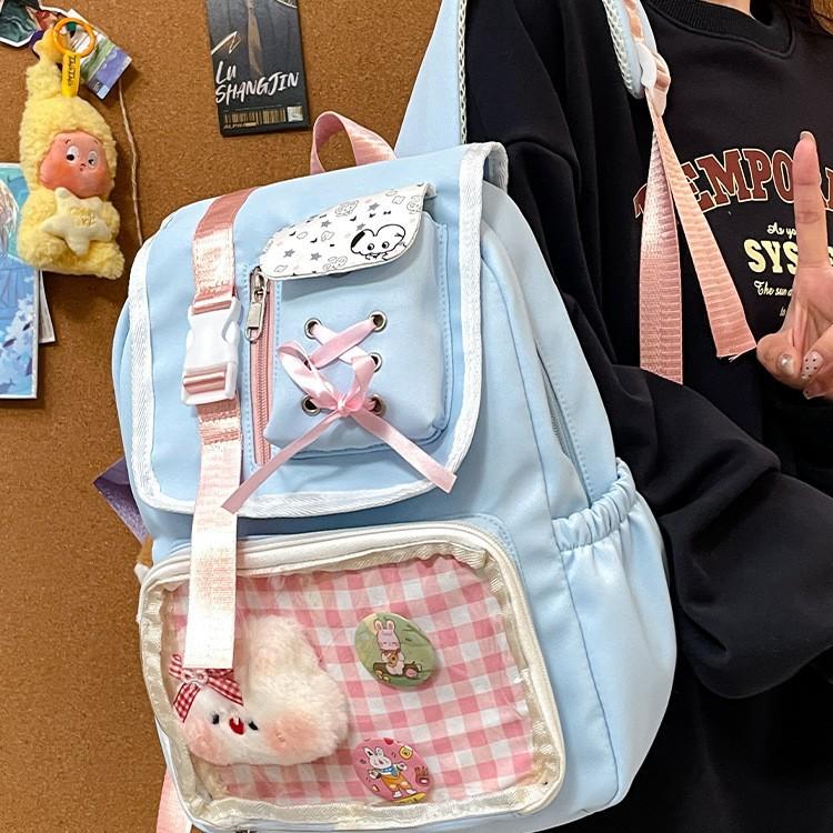 Cute Two-Dimensional Japanese Pain Bag Student Schoolbag Female Junior High School Backpack Casual High-Value Backpack Tide