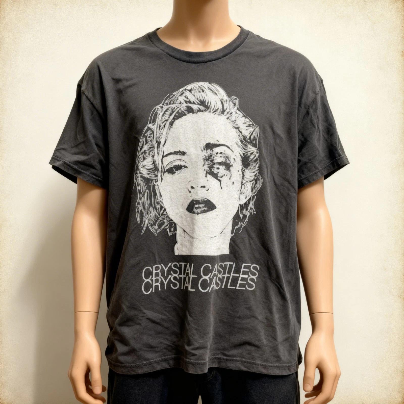 Crystal Castles Reprint Electropunk Synth T Shirt Full Size S-5XL 2XL