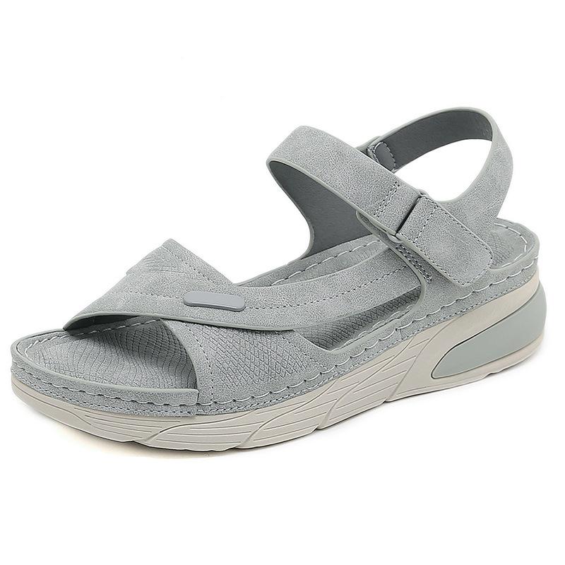 Sandalo Leggero Casual Sportivo Comodo Suola Spessa Velcro Versatile Tendenza Moda Traspirante Stile Nazionale Resistente all'Usura
