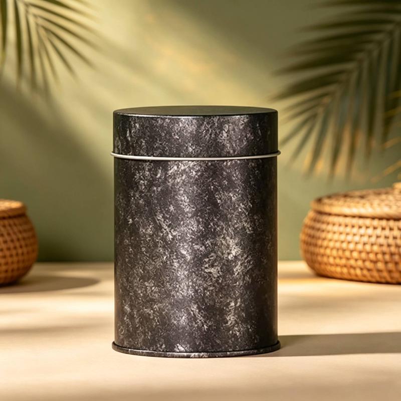 Matcha Powder Can 9.5cm Double Layer Airtight Sealed Portable Lightweight Jar for Travel Camping Tea Drinking