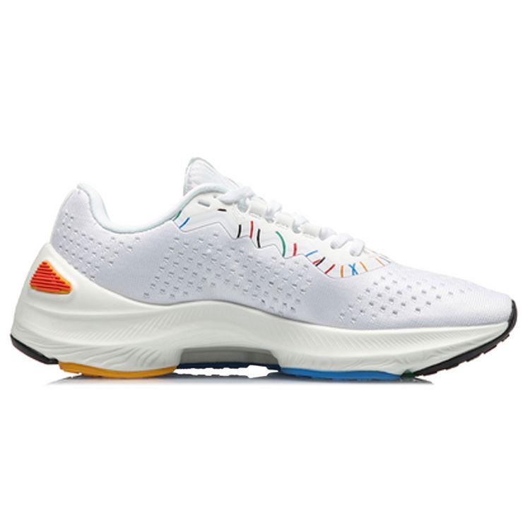 LiNing Laning Lan Shock Absorbing Non-Slip Wear-Resistant Low-Top Running Shoes Men Sneakers White Black ARHQ079-6