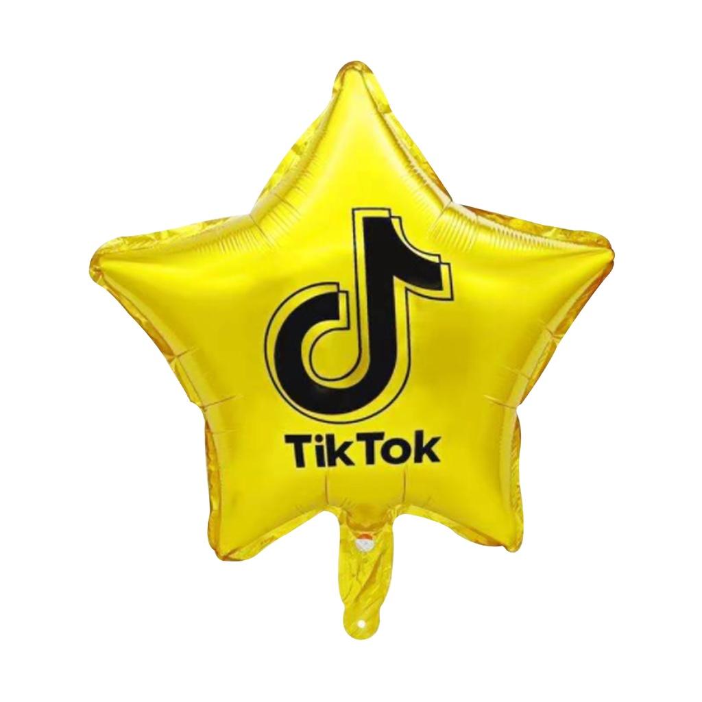 

Tik Tok Logo Star Foil Balloon For Adults And Kids Birthday Party Decor Supplies Gold Star,45cm/18in