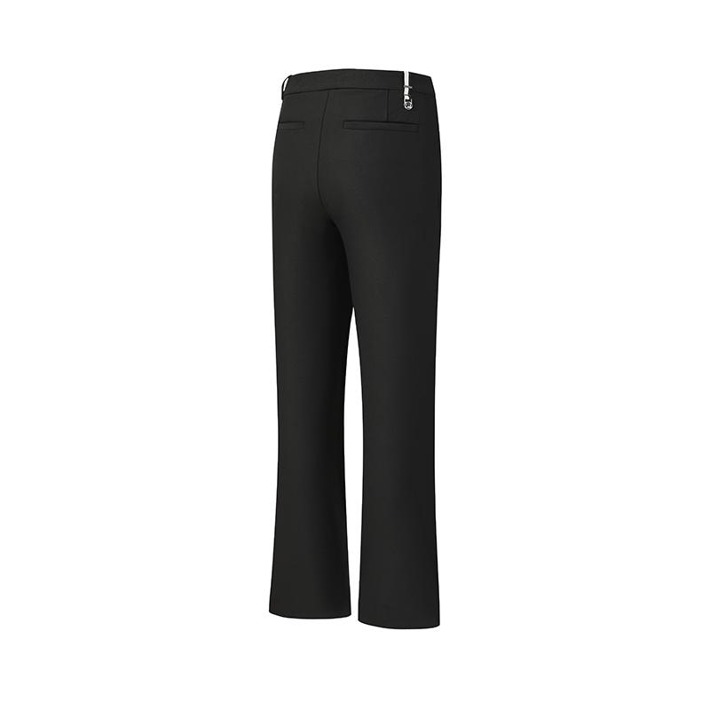 FILA Golf Series Simple Solid Color Comfortable Versatile Woven Casual Pants Women bottoms Deep-Black A11W615806FBK