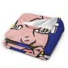 Roy Lichtenstein Pop Art Blanket Quality Warm Soft  Throw Blanket Autumn Travel Office Bedroom Street Trend Bedspread