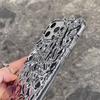 Foil Texture Phone Case IPhone 14 Pro Max 13 Series Shockproof Silicone Back Cover With Electroplating Finish