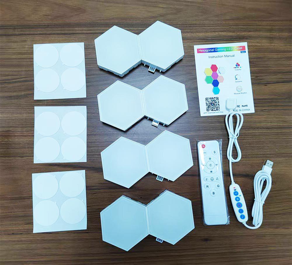 RGB Hexagonal LED Splicing Lights - Quantum Honeycomb Panel